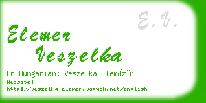 elemer veszelka business card